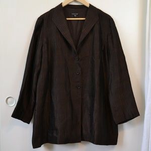 SALE! Eileen Fisher Textured Silk Overshirt Jacket